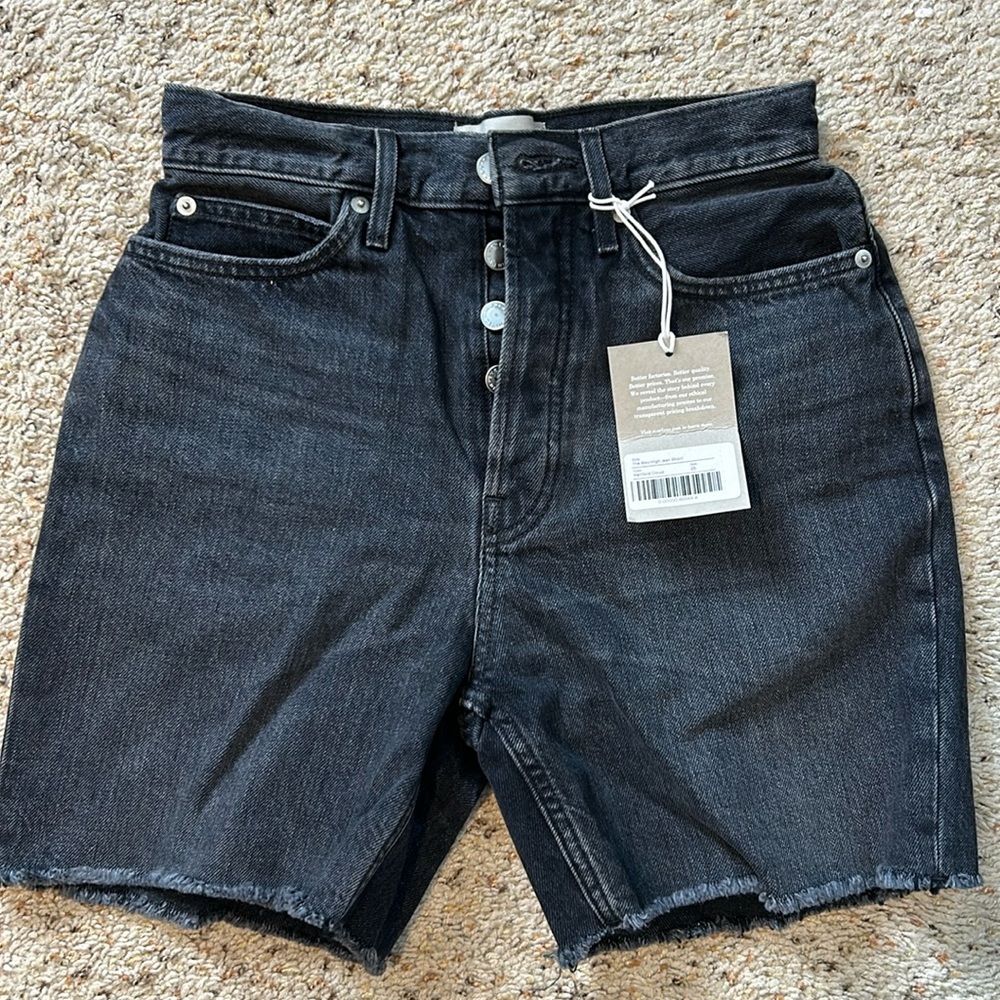 Everlane, The Way-High Jean Short, Hartford Cloud color size 25